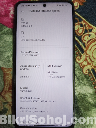 Poco x3 pro 6+2 Ram